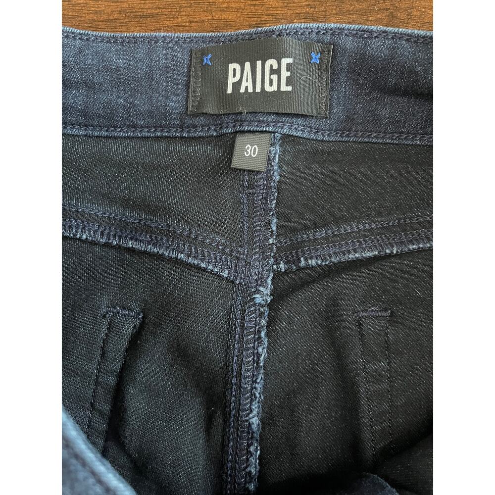 Paige Hoxton Ankle Skinny Jeans Alania Dark Wash Blue Size 30 - Picture 6 of 8